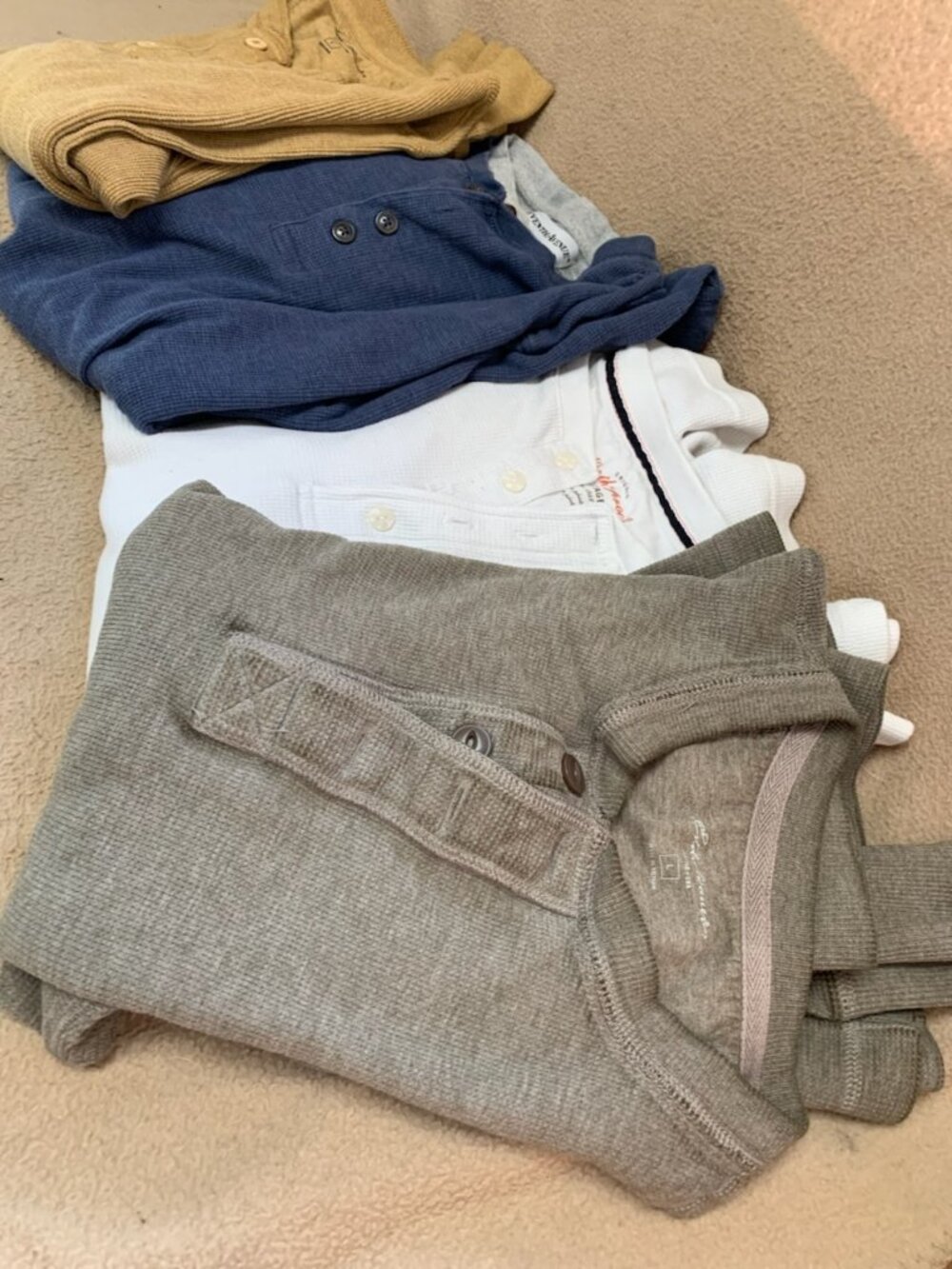 4 LONG SLEEVE HENLEY (BUNDLE)